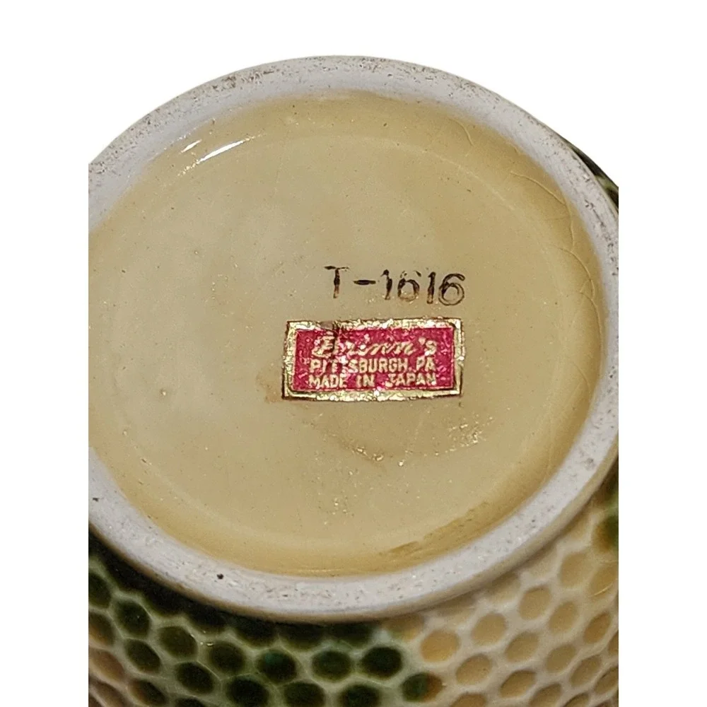 Vintage Brinn's Honey Bee Comb Clover Creamer, Sugar set Lovely, Salt And Pepper